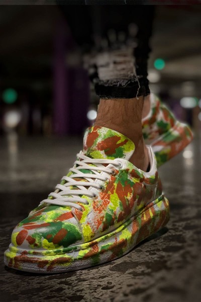 CH254 - CBT Pittura Erkek Ayakkabı 405 YESIL / KAHVE