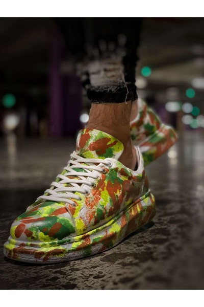 CH254 - CBT Pittura Erkek Ayakkabı 405 YESIL / KAHVE