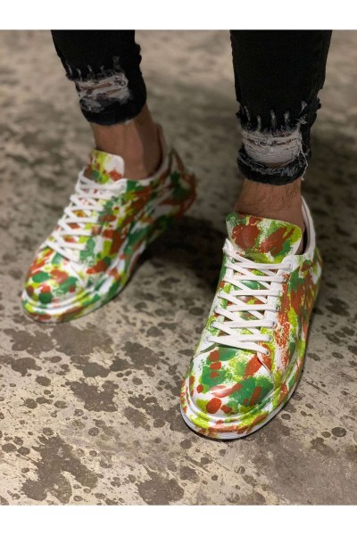 CH254 - CBT Pittura Erkek Ayakkabı 405 YESIL / KAHVE