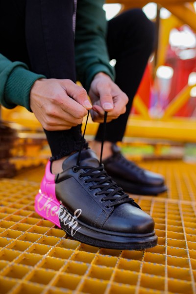 CH254 - CST Pittura Erkek Ayakkabı 477 SIYAH / PEMBE  CHEKICH