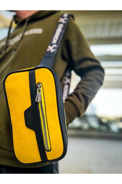 CH101 - Poani Tablet Erkek Çanta SIYAH - SARI