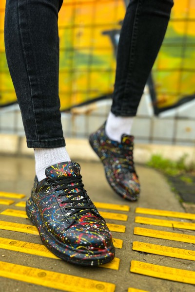 CH254 - CST Pittura Erkek Ayakkabı 498 SARI / MAVI / KIRMIZI SPLUSH