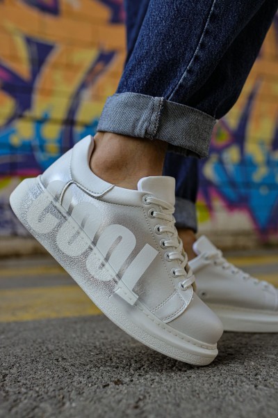 CH254 - CBT Pittura Erkek Ayakkabı 434 BEYAZ / GÜMÜS COOL