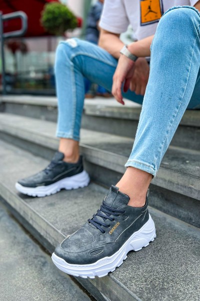 CH089 - CBT Low Top Lace Up Erkek Ayakkabı ANTRASIT
