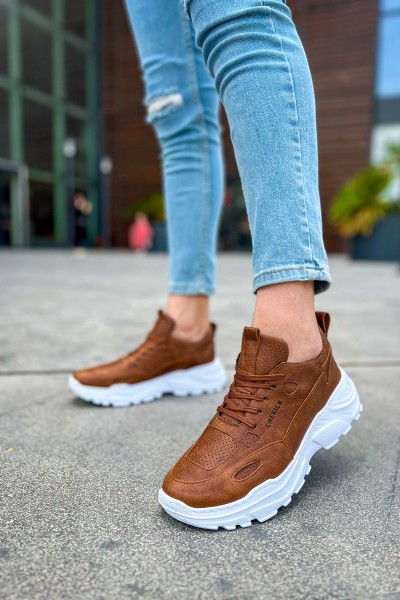 CH089 CBT Low Top Lace Up Erkek Ayakkabı TABA