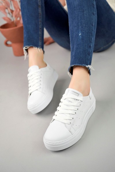 CH983 - CBT Tennis Erkek Ayakkabı BEYAZ