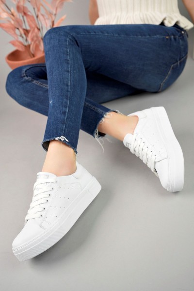 CH983 - CBT Tennis Erkek Ayakkabı BEYAZ