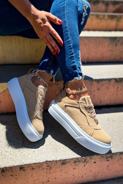 CH187 - SBT Kadın Ayakkabı KUM