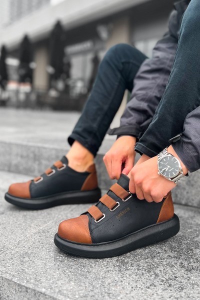 CH253 - CST Mirror Non Man Sneakers SIYAH/TABA CH253 - CST Mirror Non Man Sneakers SIYAH/TABA