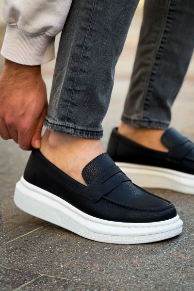 Robert - RS615 Siyah  Erkek Loafer Ayakkabı SIYAH