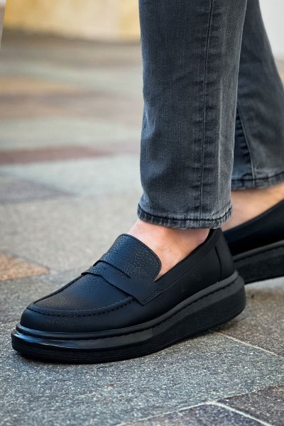Robert - RS615 Siyah  Erkek Loafer Ayakkabı SIYAH ST
