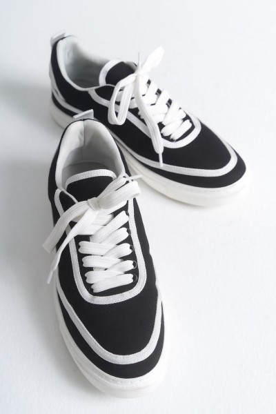 RS625 - Keten Erkek Spor Ayakkabı SİYAH - BEYAZ