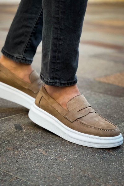 RS615 - Lüx Süet Erkek Ayakkabı VIZON