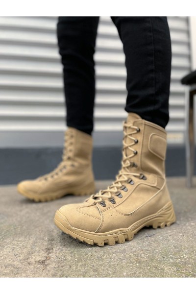 JY999 Strike Bağcıklı Ortopedik Taban Günlük Süet Erkek Askeri Postal Bot SKT Kum JY999 Strike Bağcıklı Ortopedik Taban Günlük Süet Erkek Askeri Postal Bot SKT Kum