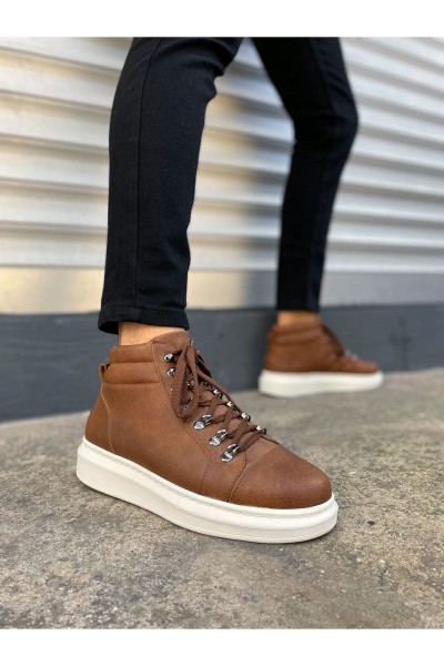 JY206 Ottawa Bağcıklı Ortopedik Taban Cilt Erkek Spor Bot CBT - Taba JY206 Ottawa Bağcıklı Ortopedik Taban Cilt Erkek Spor Bot CBT - Taba