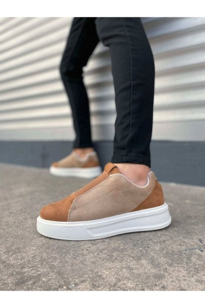 JY007 Alba Bağcıksız Süet Erkek Günlük Sneaker Ayakkabı SBT Taba/Vizon JY007 Alba Bağcıksız Süet Erkek Günlük Sneaker Ayakkabı SBT Taba/Vizon
