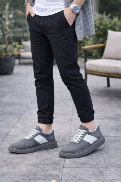 JY011 Line Erkek Günlük Bağcıklı Süet Spor Sneaker Ayakkabı SGT - Gri/Beyaz JY011 Line Erkek Günlük Bağcıklı Süet Spor Sneaker Ayakkabı SGT - Gri/Beyaz