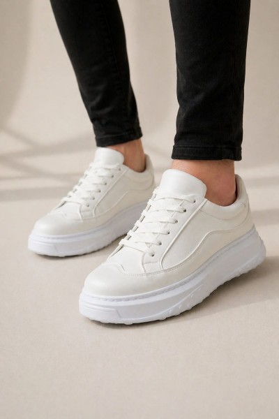 JY507 Dara Bağcıklı Cilt Erkek Günlük Sneaker Ayakkabı CBT Beyaz JY507 Dara Bağcıklı Cilt Erkek Günlük Sneaker Ayakkabı CBT Beyaz