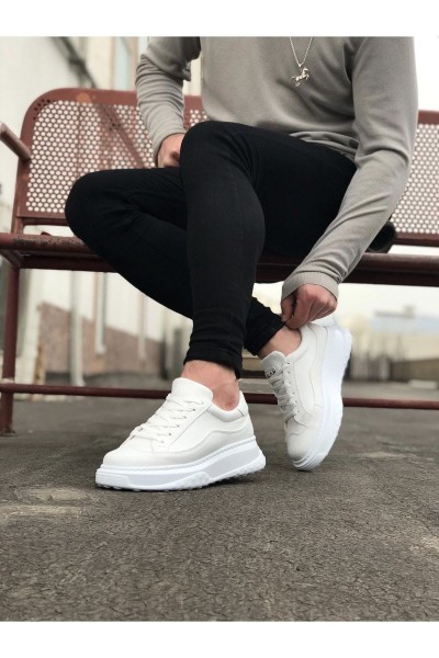 JY507 Alone Bağcıklı Cilt Erkek Günlük Sneaker Ayakkabı CBT Beyaz