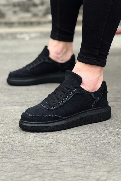 JY018 Dexo Erkek Günlük Bağcıklı Kot Kumaş Spor Sneaker Ayakkabı TST - Siyah JY018 Dexo Erkek Günlük Bağcıklı Kot Kumaş Spor Sneaker Ayakkabı TST - Siyah