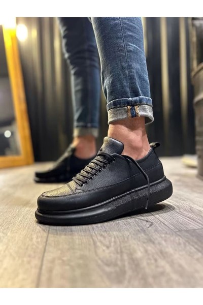 JY914 Drake Bağcıklı Cilt Erkek Günlük Sneaker Ayakkabı CST Siyah JY914 Drake Bağcıklı Cilt Erkek Günlük Sneaker Ayakkabı CST Siyah