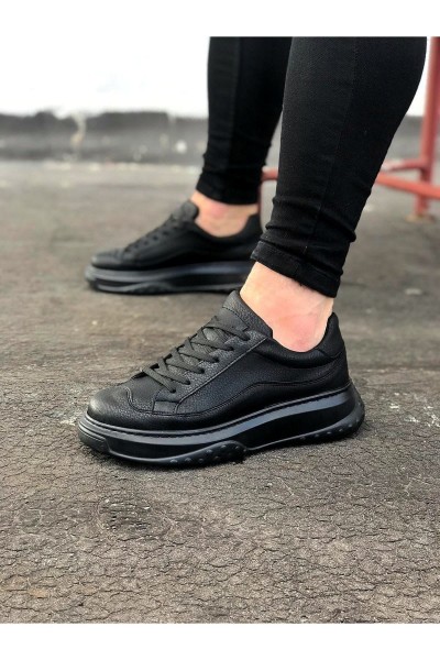 JY507 Alone Bağcıklı Cilt Erkek Günlük Sneaker Ayakkabı CST Siyah JY507 Alone Bağcıklı Cilt Erkek Günlük Sneaker Ayakkabı CST Siyah