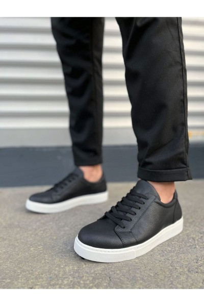 JY165 Elite Bağcıklı Cilt Erkek Günlük Sneaker Ayakkabı CBT - Siyah JY165 Elite Bağcıklı Cilt Erkek Günlük Sneaker Ayakkabı CBT - Siyah