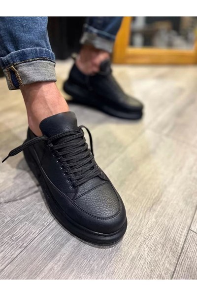 JY914 Drake Bağcıklı Cilt Erkek Günlük Sneaker Ayakkabı CST Siyah JY914 Drake Bağcıklı Cilt Erkek Günlük Sneaker Ayakkabı CST Siyah