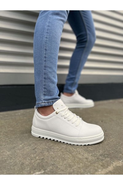 JY152 Cool Bağcıklı Cilt Erkek Günlük Spor Klasik Ayakkabı CBT - Beyaz JY152 Cool Bağcıklı Cilt Erkek Günlük Spor Klasik Ayakkabı CBT - Beyaz