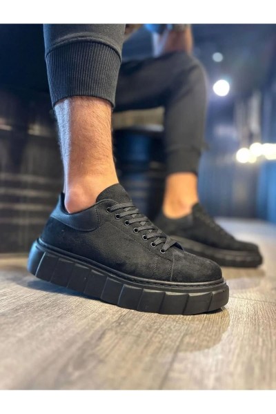 JY144 Volt Bağcıklı Süet Erkek Günlük Sneaker Yüksek Taban Ayakkabı SST Siyah JY144 Volt Bağcıklı Süet Erkek Günlük Sneaker Yüksek Taban Ayakkabı SST Siyah