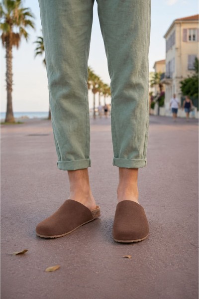 JY0556 Ravn Bağcıksız Hakiki Süet Deri Erkek Günlük Mantar Taban Loafer Klasik Ayakkabı HDMT - Kahve JY0556 Ravn Bağcıksız Hakiki Süet Deri Erkek Günlük Mantar Taban Loafer Klasik Ayakkabı HDMT - Kahve