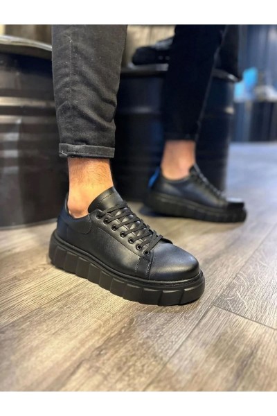JY007 Alba Bağcıksız Cilt Erkek Günlük Sneaker Ayakkabı CBT Siyah JY007 Alba Bağcıksız Cilt Erkek Günlük Sneaker Ayakkabı CBT Siyah