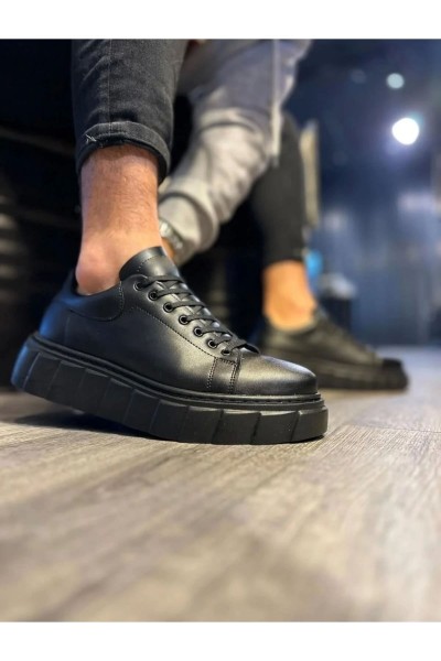 JY007 Alba Bağcıksız Cilt Erkek Günlük Sneaker Ayakkabı CBT Siyah JY007 Alba Bağcıksız Cilt Erkek Günlük Sneaker Ayakkabı CBT Siyah