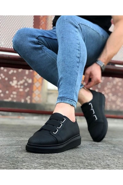 JY026 Astor Erkek Günlük Lastikli Cilt Spor Sneaker Ayakkabı CST - Siyah JY026 Astor Erkek Günlük Lastikli Cilt Spor Sneaker Ayakkabı CST - Siyah