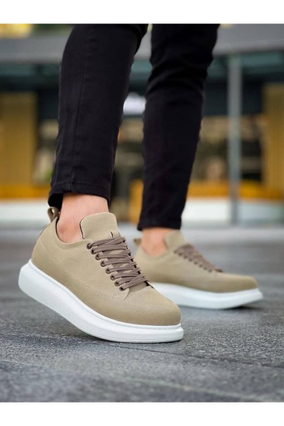 JY814 Axel Bağcıklı Süet Erkek Günlük Sneaker Ayakkabı SBT Krem JY814 Axel Bağcıklı Süet Erkek Günlük Sneaker Ayakkabı SBT Krem