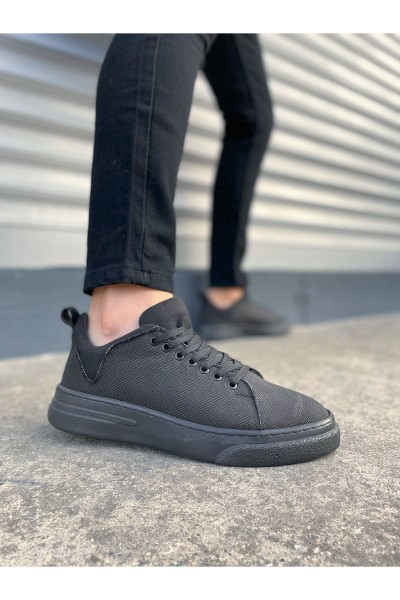JY204 Flex Bağcıklı Keten Kumaş Erkek Günlük Sneaker Ayakkabı KST - Siyah JY204 Flex Bağcıklı Keten Kumaş Erkek Günlük Sneaker Ayakkabı KST - Siyah