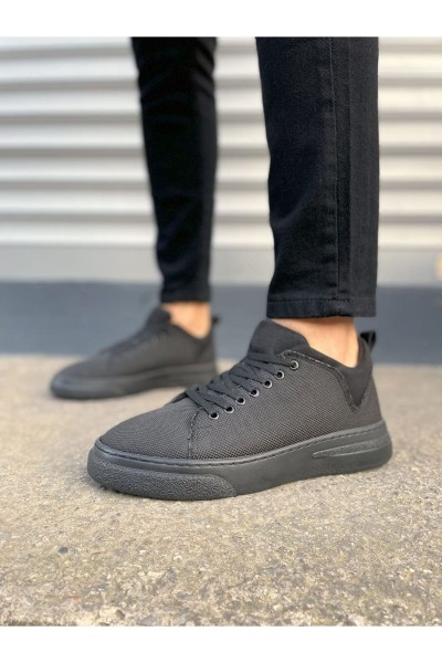 JY204 Flex Bağcıklı Keten Kumaş Erkek Günlük Sneaker Ayakkabı KST - Siyah JY204 Flex Bağcıklı Keten Kumaş Erkek Günlük Sneaker Ayakkabı KST - Siyah