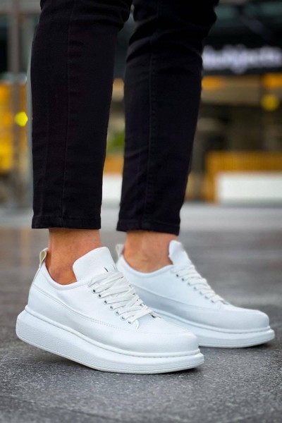 JY814 Axel Bağcıklı Cilt Erkek Günlük Sneaker Ayakkabı CBT Beyaz JY814 Axel Bağcıklı Cilt Erkek Günlük Sneaker Ayakkabı CBT Beyaz