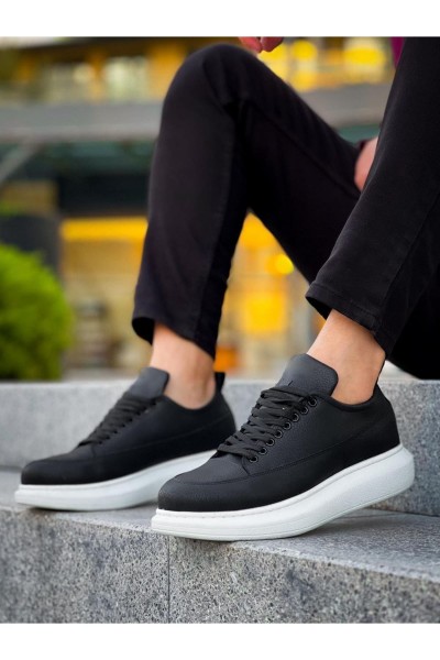 JY814 Axel Bağcıklı Cilt Erkek Günlük Sneaker Ayakkabı CBT Siyah JY814 Axel Bağcıklı Cilt Erkek Günlük Sneaker Ayakkabı CBT Siyah