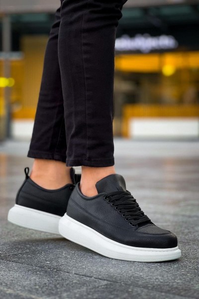 JY814 Axel Bağcıklı Cilt Erkek Günlük Sneaker Ayakkabı CBT Siyah JY814 Axel Bağcıklı Cilt Erkek Günlük Sneaker Ayakkabı CBT Siyah