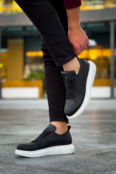 JY814 Axel Bağcıklı Cilt Erkek Günlük Sneaker Ayakkabı CBT Siyah JY814 Axel Bağcıklı Cilt Erkek Günlük Sneaker Ayakkabı CBT Siyah