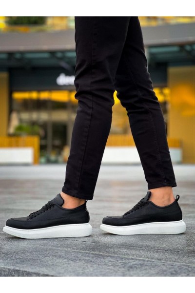 JY814 Axel Bağcıklı Cilt Erkek Günlük Sneaker Ayakkabı CBT Siyah JY814 Axel Bağcıklı Cilt Erkek Günlük Sneaker Ayakkabı CBT Siyah