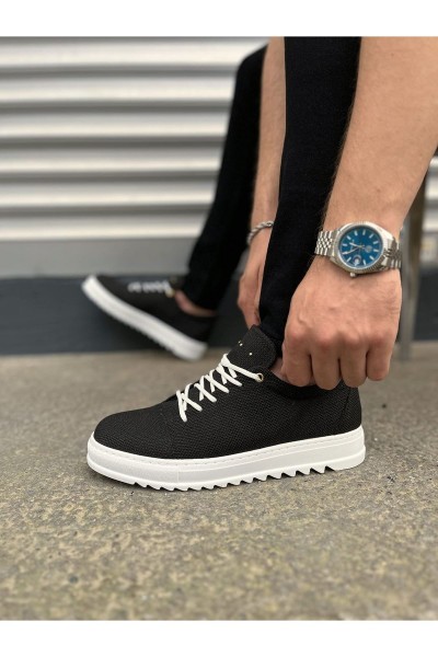 JY152 Cool Bağcıklı Keten Erkek Günlük Spor Klasik Ayakkabı KBT - Siyah JY152 Cool Bağcıklı Keten Erkek Günlük Spor Klasik Ayakkabı KBT - Siyah