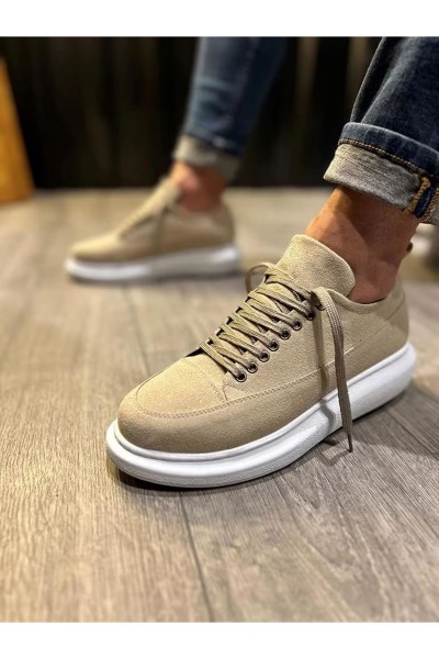 JY914 Drake Bağcıklı Süet Erkek Günlük Sneaker Ayakkabı SBT Krem JY914 Drake Bağcıklı Süet Erkek Günlük Sneaker Ayakkabı SBT Krem