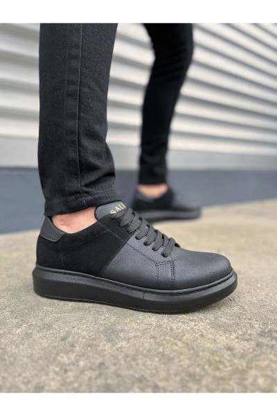 JY151 Boost Bağcıklı Cilt Süet Erkek Günlük Sneaker Ayakkabı CSST - Siyah JY151 Boost Bağcıklı Cilt Süet Erkek Günlük Sneaker Ayakkabı CSST - Siyah