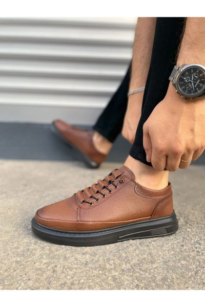 JY0535 Prime Bağcıklı Cilt Erkek Günlük Sneaker Ayakkabı CST - Taba JY0535 Prime Bağcıklı Cilt Erkek Günlük Sneaker Ayakkabı CST - Taba
