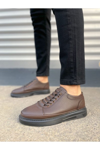 JY0535 Prime Bağcıklı Cilt Erkek Günlük Sneaker Ayakkabı CST - Kahverengi JY0535 Prime Bağcıklı Cilt Erkek Günlük Sneaker Ayakkabı CST - Kahverengi