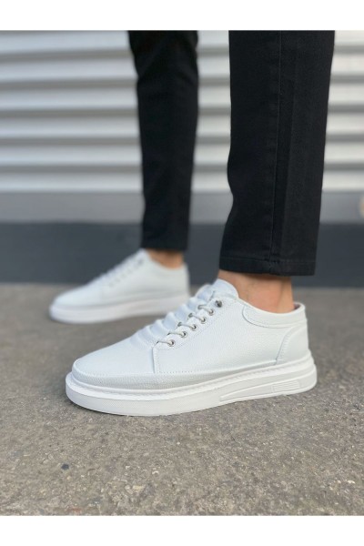 JY0535 Prime Bağcıklı Cilt Erkek Günlük Sneaker Ayakkabı CBT - Beyaz JY0535 Prime Bağcıklı Cilt Erkek Günlük Sneaker Ayakkabı CBT - Beyaz