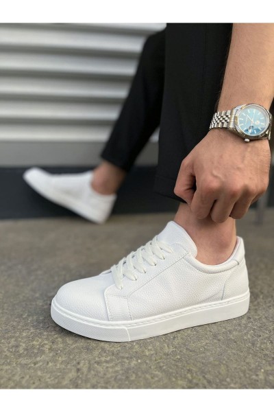 JY165 Elite Bağcıklı Cilt Erkek Günlük Sneaker Ayakkabı CBT - Beyaz JY165 Elite Bağcıklı Cilt Erkek Günlük Sneaker Ayakkabı CBT - Beyaz