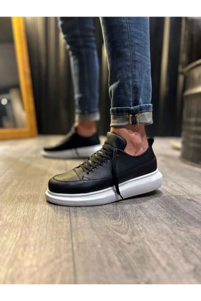 JY914 Drake Bağcıklı Cilt Erkek Günlük Sneaker Ayakkabı CBT Siyah JY914 Drake Bağcıklı Cilt Erkek Günlük Sneaker Ayakkabı CBT Siyah